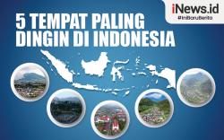 Infografis 5 Tempat Paling Dingin di Indonesia