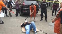 Terungkap dalam Rekonstruksi, Wajah Adik Bupati Muratara Dibacok Berulang Kali <