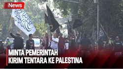 Massa Ormas Islam Se-Jawa Barat Gelar Demo, Minta Pemerintah Kirim Tentara ke Palestina