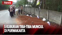Kemunculan 5 Kuburan di Jalanan Gegerkan Warga Purwakarta, Begini Penampakannya