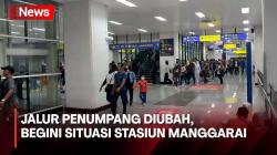 Begini Kondisi Stasiun Manggarai Hari Pertama Jalur Arus Penumpang Diubah