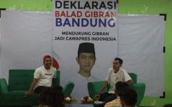 Pemuda Bandung Deklarasi Dukung Gibran Jadi Cawapres 2024, Ini Alasannya<
