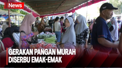 Harga Beras Mahal, Emak-Emak Serbu Pangan Murah 