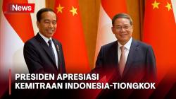 Pertemuan Bilateral, Jokowi Apresiasi Kemitraan Strategis Indonesia-Tiongkok