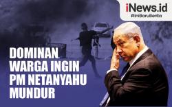 Infografis Dominan Warga Ingin PM Netanyahu Mundur