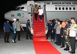 Presiden Jokowi Terbang ke Jawa Timur usai Bertemu Airlangga di Istana