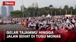Tasyakuran Peringatan 100 Tahun Gontor, Ribuan Santri dan Alumni Berkumpul di Tugu Monas