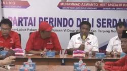 Terima Kunjungan DPC PDIP, Ketua DPD Partai Perindo Deliserdang: Untuk Kemenangan di Pilpres 2024<