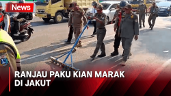 Awas! Ranjau Paku di Jakarta Utara Semakin Marak, Ini Lokasi Terparah