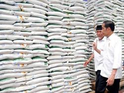 Cek Gudang Bulog Padang, Jokowi: Cadangan Beras Harus Ada meski Produksi Surplus <