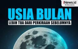 Infografis Ilmuan Ungkap Usia Bulan yang Sebenarnya