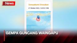 Waingapu NTT Diguncang Gempa Magnitudo 5,5