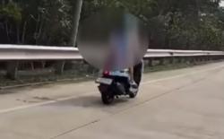 Viral Pemotor Bonceng Anak Masuk Tol Depok-Antasari