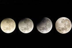 Detik-Detik Gerhana Bulan Sebagian dari Langit Depok