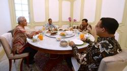Soto Lamongan dan Sapi Lada Hitam Jadi Saksi Keakraban Jokowi, Ganjar, Prabowo dan Anies