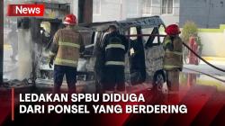Ponsel Sopir Angkot Berdering, Diduga Picu Ledakan dan Hanguskan SPBU di Sukabumi