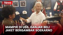 Mampir di Pameran Urban Sneakers Society, Ganjar Beli Jaket Bergambar Soekarno