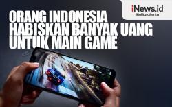 Infografis Orang Indonesia Habiskan Banyak Uang untuk Main Game