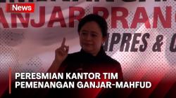 Kantor Tim Pemenangan Ganjar-Mahfud di Surabaya Diresmikan Langsung oleh Puan Maharani