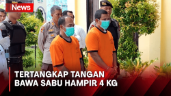 Terancam Hukuman Mati, 2 Pengedar Sabu di Singkawang Tertangkap Tangan Bawa Sabu Hampir 4 Kg