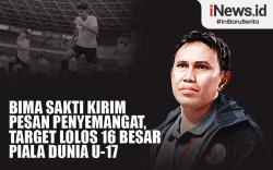 Infografis Bima Sakti Kirim Pesan Penyemangat, Target Lolos 16 Besar Piala Dunia U-17
