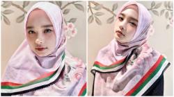 Inara Rusli Bikin Hijab Motif Bendera Palestina, Hasil Penjualannya Akan Didonasikan<