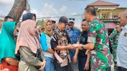 Dandim 0625 Pangandaran Beri Ganti Rugi Kerusakan Warung akibat Pendaratan Helikopter