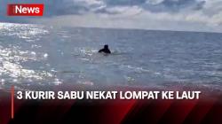 Detik-Detik 3 Kurir Bawa 23 Kg Sabu Nekat Lompat ke Laut di Kaltara