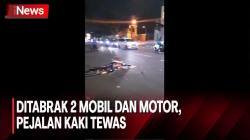 Tragis! Pejalan Kaki Tewas Ditabrak 2 Mobil dan Motor saat Menyeberang di Sukabumi