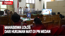 Mahasiswa Kurir  135 Kilogram Ganja Lolos dari Hukuman Mati di Medan