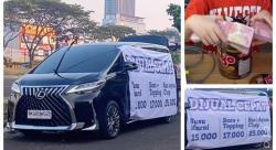 Viral Mobil Mewah Lexus LM350 Dipakai Jualan di Pinggir Jalan, Kembaliannya Uang Gepokan