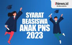 Infografis Syarat Beasiswa Anak PNS 2023