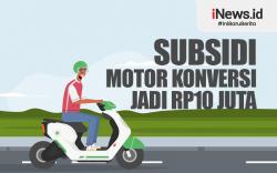 Infografis Subsidi Motor Konversi Jadi Rp10 Juta