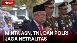 Jelang Pemilu 2024, Wapres Minta ASN, TNI dan Polri Jaga Netralitas pada Pemilu 2024 