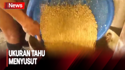 Imbas Harga Kedelai Mahal, Ukuran Tahu di Pandeglang Menyusut 