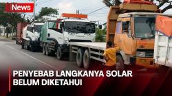 Antrean Truk Mengular hingga ke Jalan Raya Jalur Trans Sulawesi akibat Solar Langka