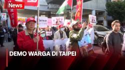 Warga Demo di Taipei Menuntut Gencatan Senjata di Gaza