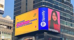 Top 3 The Next Indonesian Big Star Safeenah Vidri Muncul di Billboard Gangnam Korea 