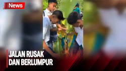 Viral Belasan Pelajar Bolos Sekolah karena Jalan Rusak dan Berlumpur