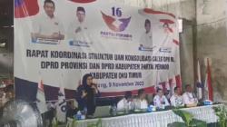 Hadiri Konsolidasi di DPD OKU Timur, Caleg Partai Perindo Optimistis Raih Double Digit