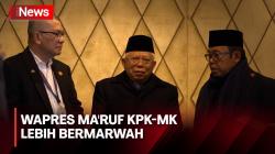 Wapres Ma'ruf Amin Minta KPK-MK Lebih Bermarwah dan Tingkatkan Kredibilitas