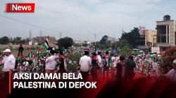 Ratusan Ribu Warga Depok Ikuti Aksi Damai Bela Palestina di Kawasan GDC