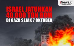 Infografis Israel Jatuhkan 40.000 Ton Bom di Gaza sejak 7 Oktober