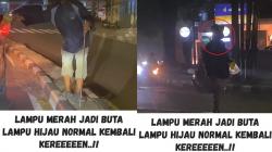 Viral Aksi Pengemis Pura-pura Buta di Lampu Merah Jalan Siliwangi Bandung