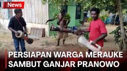 Warga Semangga Merauke Antusias Sambut Ganjar Pranowo, Stem Tifa untuk Penyambutan<