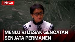  Menlu Retno di Sidang Umum PBB Desak Gencatan Senjata Permanen Israel-Hamas