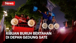 Ribuan Buruh akan Menginap di Depan Gedung Sate Jelang Penetapan UMK 2024<