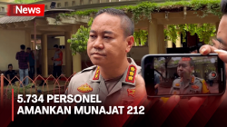 Ada Munajat 212 di Monas Besok, Polisi Terjunkan 5.734 Personel Dikerahkan