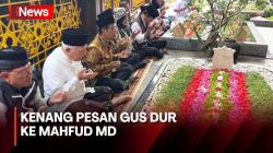 Mahfud MD Ziarah ke Makam Gus Dur, Kenang Pesan Khusus untuk Dirinya