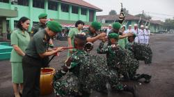 83 Prajurit TNI AD Ikuti Tradisi Korps Pembaretan sebagai Anggota Baru Bekangad